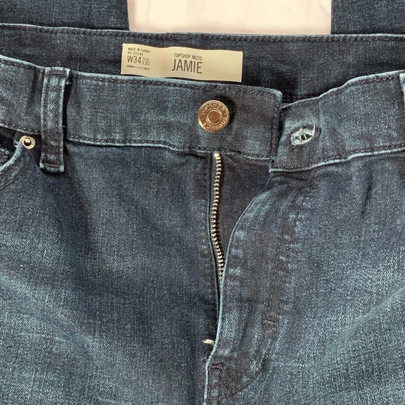 Topshop MOTO Jamie frayed hem skinny jeans stretch - Picture 6 of 8